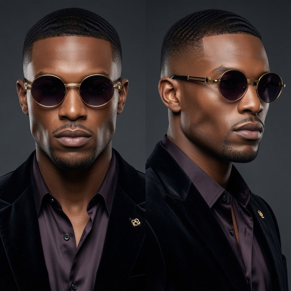 Men Sunglasses Square Classic Hip Hop Shades Buffs Wood Arms 80's 90's Retro New